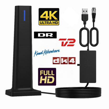EaroTV 4K™ - Få gratis HD-kanaler uden kabel, smart-tv eller Wi-Fi