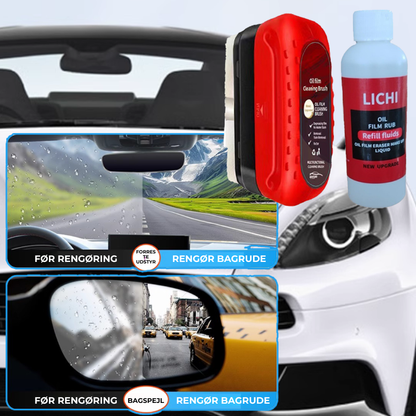 GlassCoating | Bilglas Oliefilm Belægningsopløsning og Børste