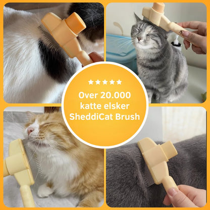 SheddiCat Brush™ – Den nemmeste måde at pleje din kats pels på