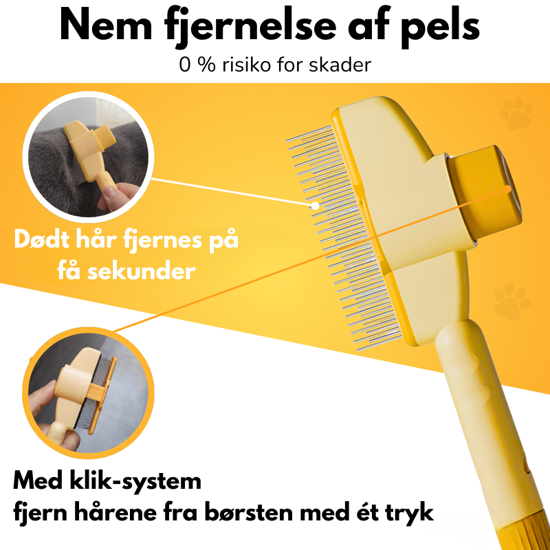 SheddiCat Brush™ – Den nemmeste måde at pleje din kats pels på