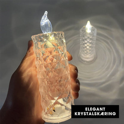 CrystalFlame™ - luksuriøs stearinlyslampe