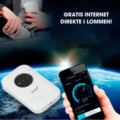 UltraLink Pocket Router™ - Ubegrænset internet – altid og overalt