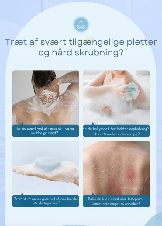 VaskLet™ | Silikone Badebælte Skrubbebørste