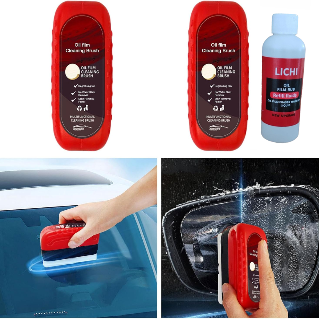 GlassCoating | Bilglas Oliefilm Belægningsopløsning og Børste