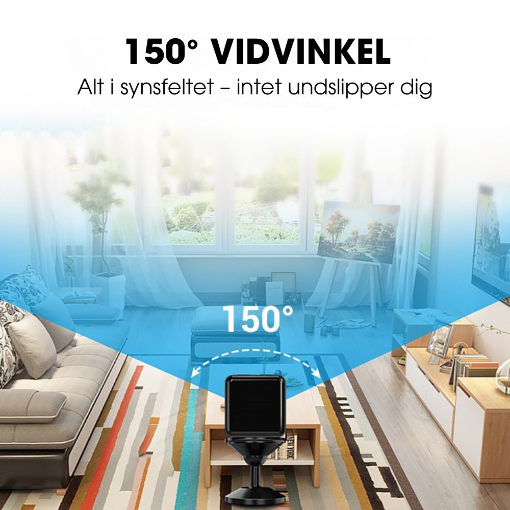 InstaGuard™ – Mini trådløst HD-sikkerhedskamera – fungerer uden Wi-Fi