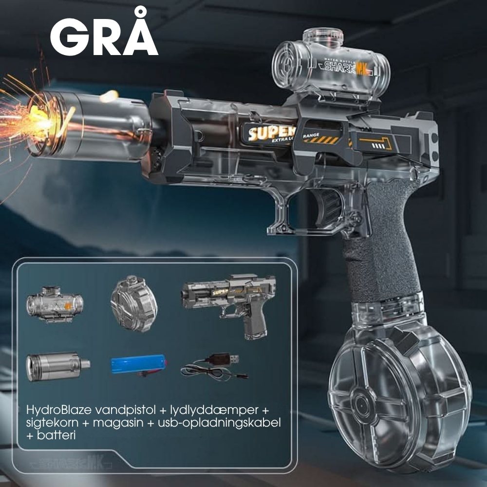 HydroBlaze™ - Elektrisk vandpistol med flammeeffekt