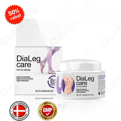 DiaLeg Care™ – Phyto-creme mod åreknuder, hævelse og bensmerter