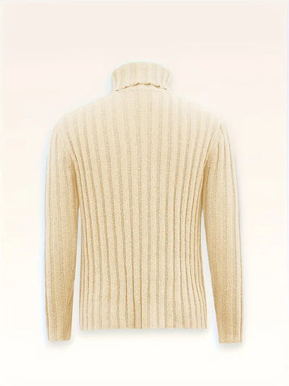 August | Strikket Uldblanding Rullekrave Sweater