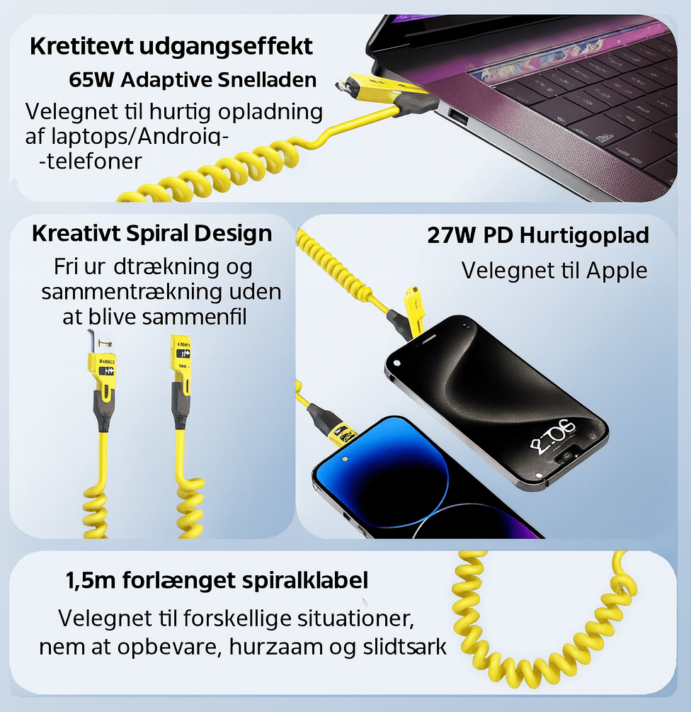4-i-1 Udtøjeligt Opladerkabel™