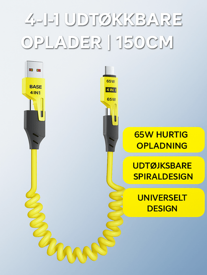 4-i-1 Udtøjeligt Opladerkabel™