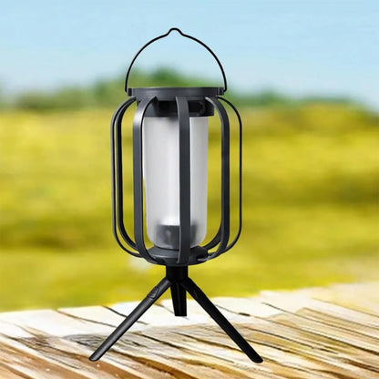 FlameGlow™ - Lampe med realistisk flammeeffekt – Opladelig via USB & solenergi