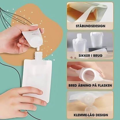 FlexiFill™ – Genopfyldelige rejseposer
