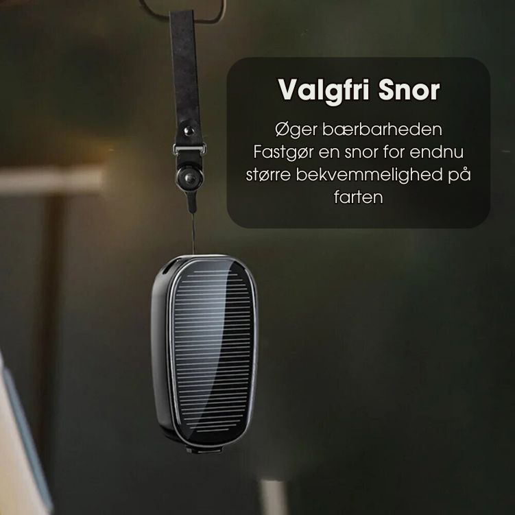 SolarKey® - 1200mAh solar nøglerings powerbank