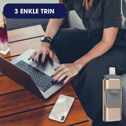 MobiKey® - 4-i-1 USB-drev – Lynhurtig billedoverførsel