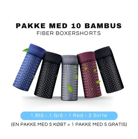 BioBox™ - Bambusfiber boxershorts sæt med 10