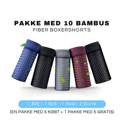 BioBox™ - Bambusfiber boxershorts sæt med 10