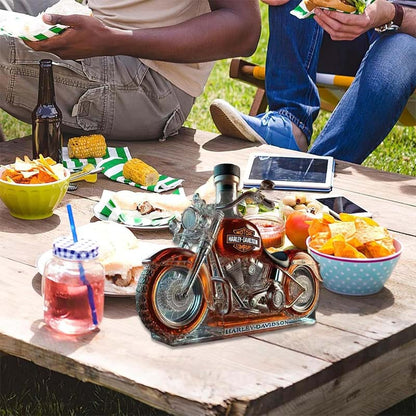 Kreativ motorcykel glasflaske