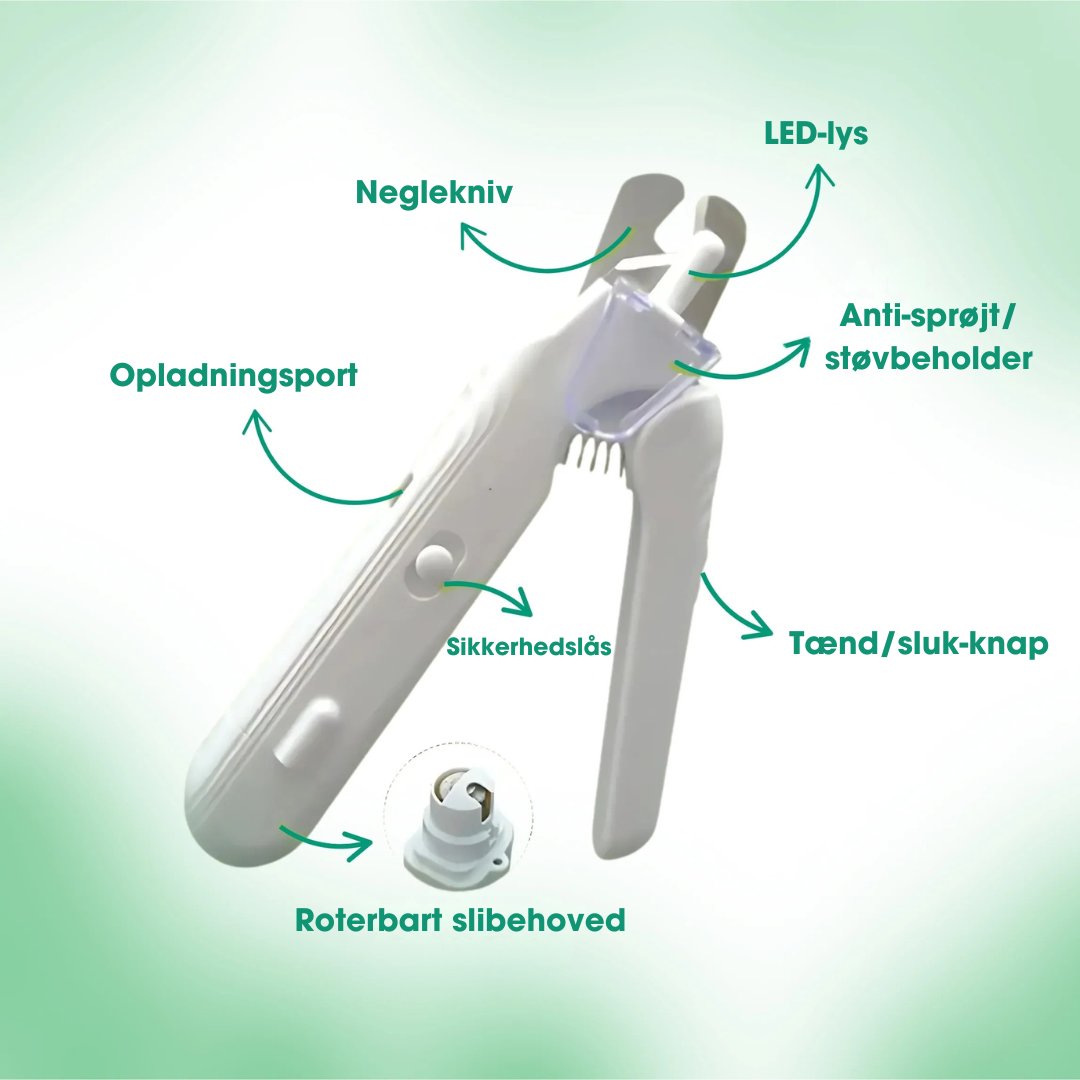 Trimzy™ - 2-i-1 negleklipper & sliber til hunde og katte