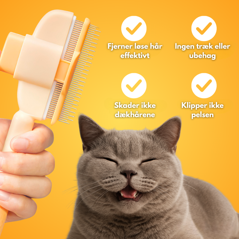 SheddiCat Brush™ – Den nemmeste måde at pleje din kats pels på