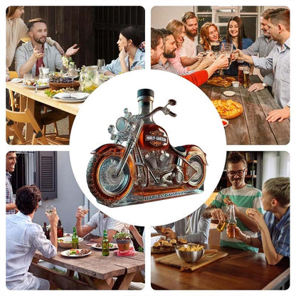 Kreativ motorcykel glasflaske