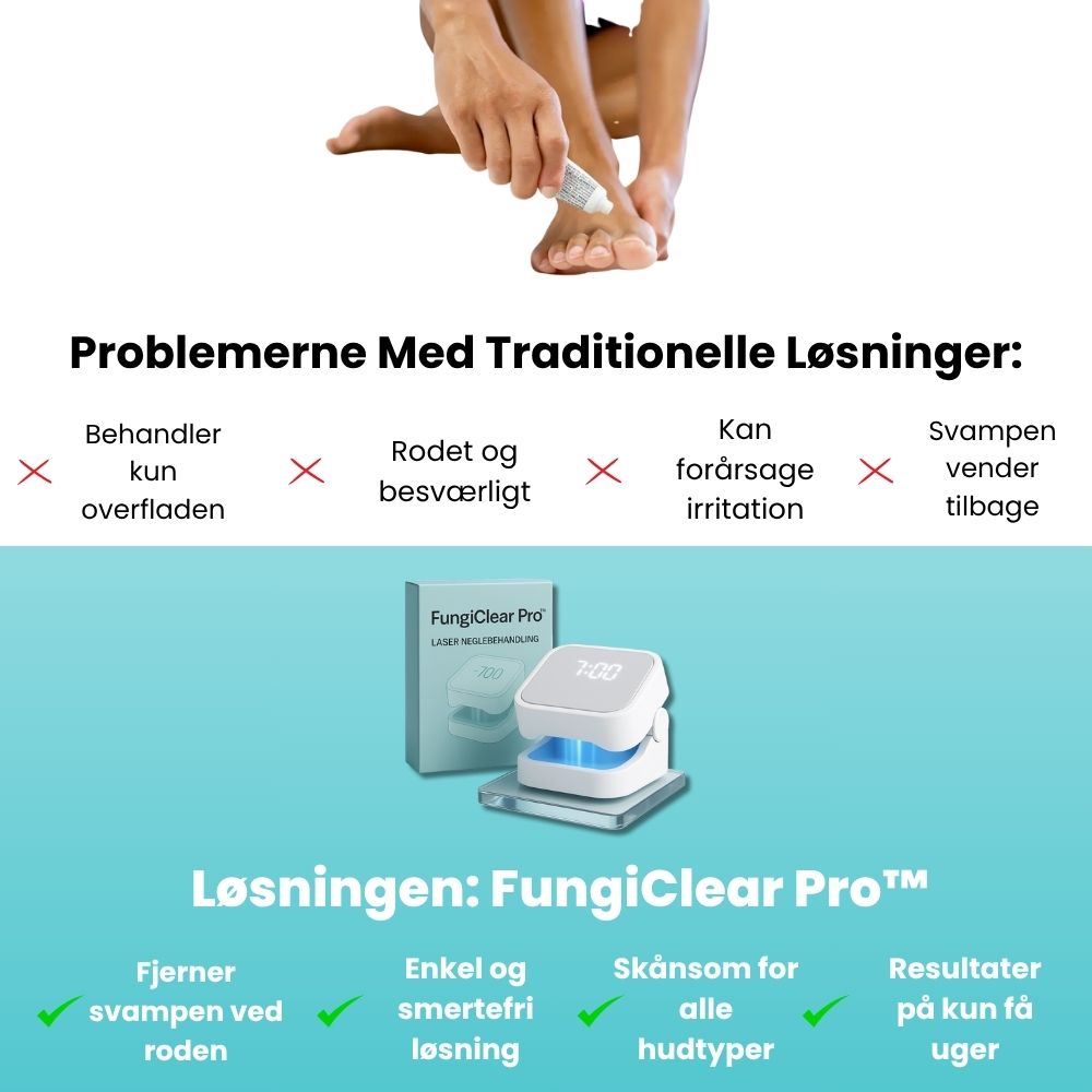 FungiClear Pro™ – Laserbehandling der bekæmper svamp ved roden