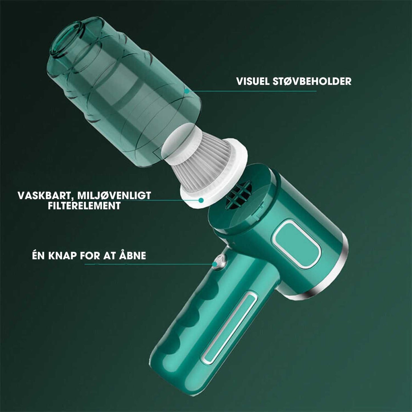 Vortex Pro® - Trådløs bilstøvsuger