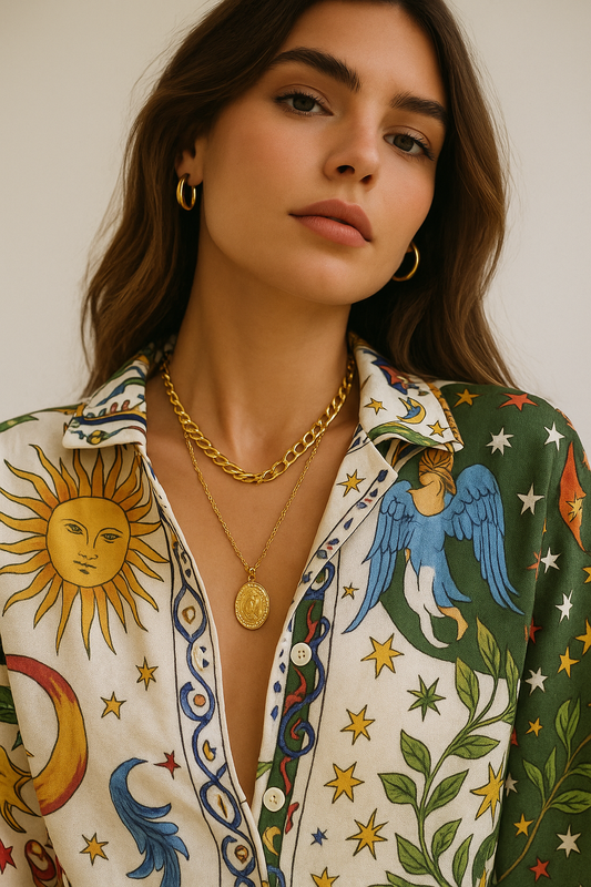 Sæt Victoria | Komfortable Bukser + Løs Skjorte