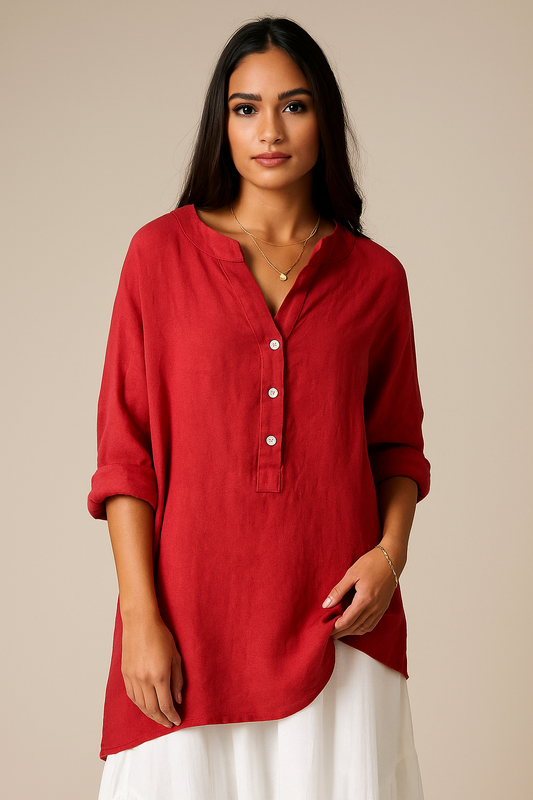 Emma | Luftig og behagelig top i hør