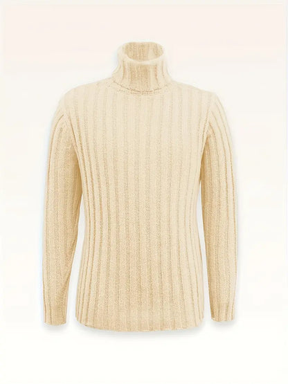 August | Strikket Uldblanding Rullekrave Sweater