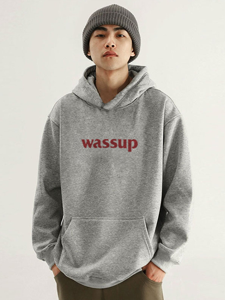 Trendy Mærke blomst Grå Hætte