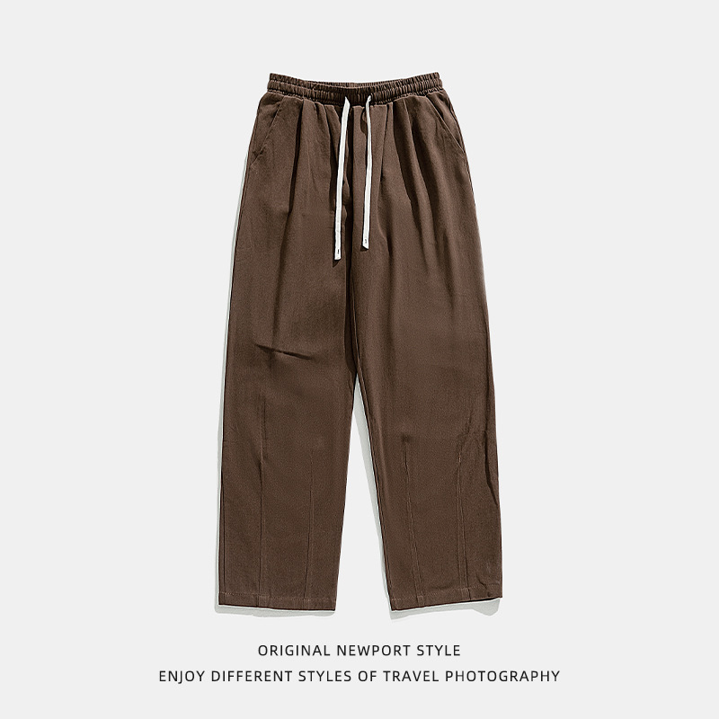 Afslappede Bukser I Ren Bomuld Med Japansk Drapering