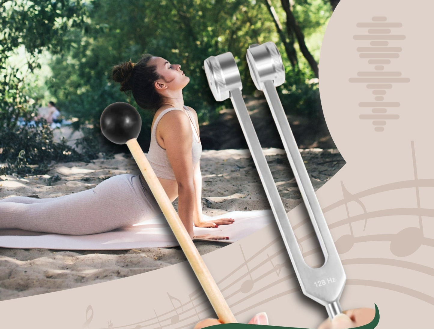 MediFork™ - 128 Hz helende tuning gaffel