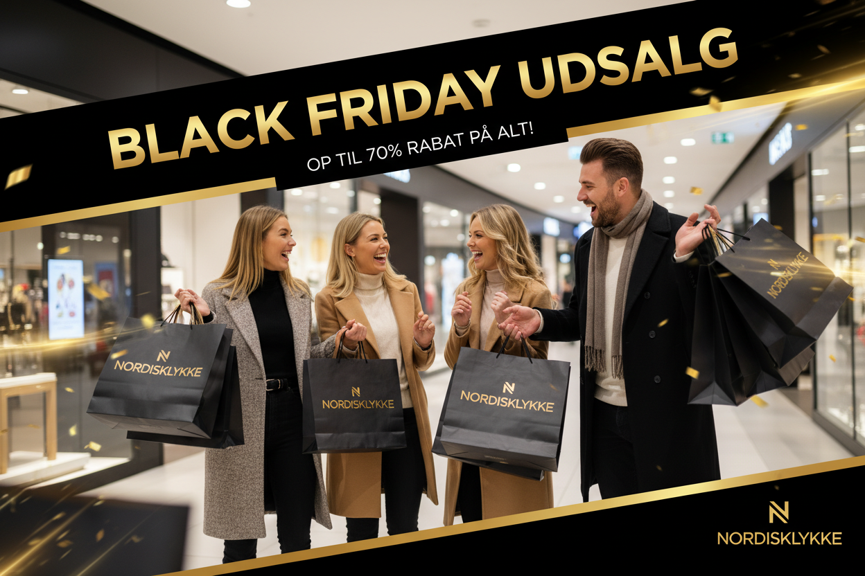 In bags label add store name “ nordisklykke” but in uppercase 