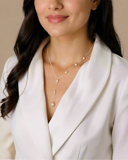 PERLEDRØM HALSKÆDE | Elegant & Tidløs Finesse